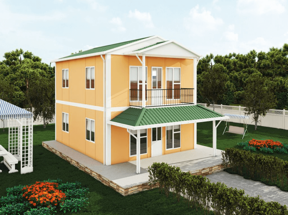 122 m² Çift Katlı Prefabrik Konut