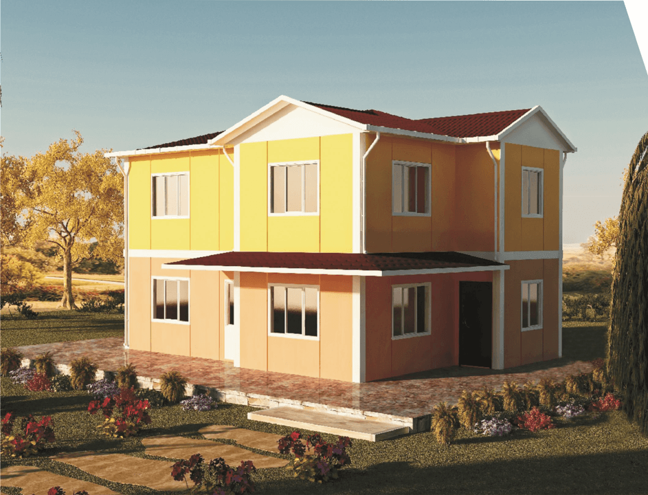 142 m² Çift Katlı Prefabrik Konut