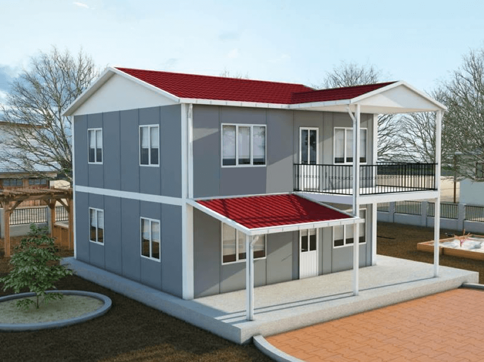 149 m² Çift Katlı Prefabrik Konut
